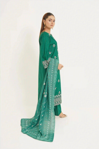Jade Jewel 3pc - Embroidered Dress