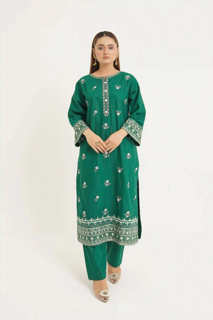Jade Jewel 3pc - Embroidered Dress